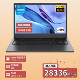 BITECOOL BTL-N50F08 コンパクトノートパソコン - Intel N5095プロセッサー搭載、8GBメモリ、128GB SSD、14インチのWin 11 ProノートPC。仕事から日常使いまで対応、送料無料・2年間品質保証。